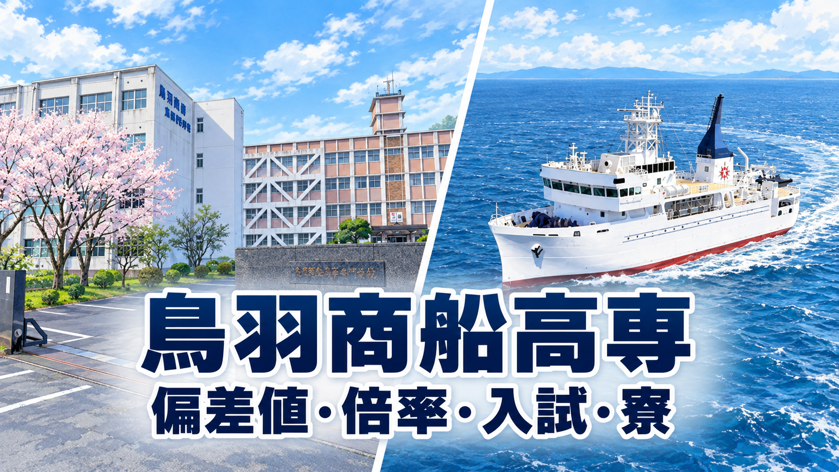 鳥羽商船高専 偏差値・倍率・入試・寮