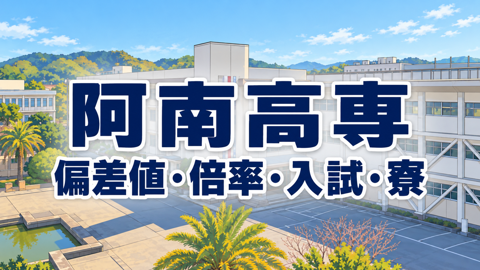 阿南高専 偏差値・倍率・入試・寮