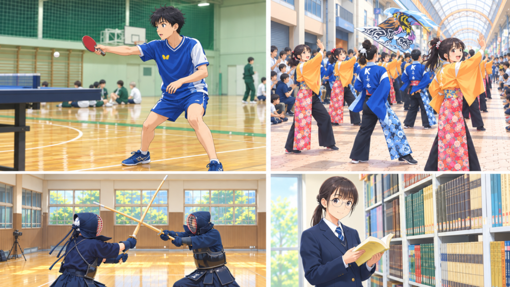 高知高専のキャンパスと学校生活のイメージ