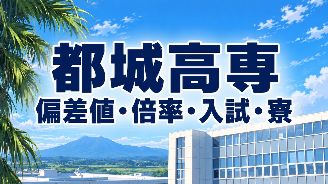 都城高専 偏差値・倍率・入試・寮